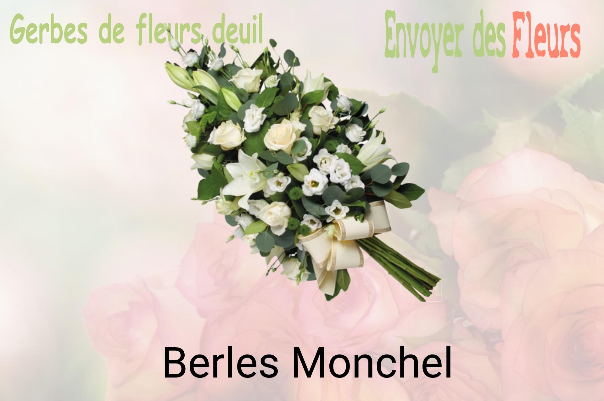 Gerbe de fleurs de deuil livrée à Berles-Monchel
